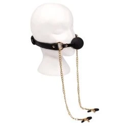 Promo 🤩 Bondara Luxe Gilded Cage Ball Gag With Nipple Clamps 🌟 -LALA Adult Toys Shop unnamed file 328