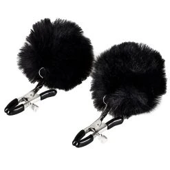 Best deal ⌛ Bondara Black Super Furry Nipple Clamps ✨