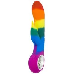 Outlet 😀 Bondara Pride Rainbow Silicone 10 Function Luxury Rabbit Vibrator 🧨 -LALA Adult Toys Shop unnamed file 486