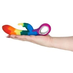 Outlet 😀 Bondara Pride Rainbow Silicone 10 Function Luxury Rabbit Vibrator 🧨 -LALA Adult Toys Shop unnamed file 488