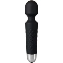 Hot Sale 🎁 Bondara Black Silicone 20 Function Rechargeable Wand Vibrator ❤️