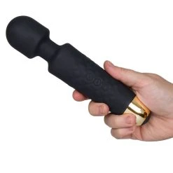 Hot Sale 🎁 Bondara Black Silicone 20 Function Rechargeable Wand Vibrator ❤️ -LALA Adult Toys Shop unnamed file 496