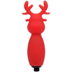 Best Sale 💯 Bondara Get Sleighed Red Silicone Reindeer Bullet Vibrator ✨