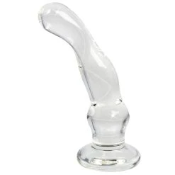 Best deal ❤️ Glacier Glass Curved G-Spot Dildo ? 5 Inch 🔔