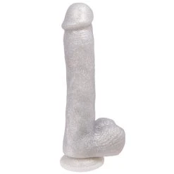 Best Pirce 🤩 Bondara Disco Balls Silver Glitter Suction Dildo ? 9 Inch ❤️