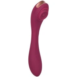 Best Sale 😍 Bondara Tap That Burgundy 15 Function Dual Ended Tapping Vibrator 🥰