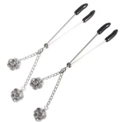 Best Pirce ✔️ Bondara Diamante Pendant Sliding Nipple Clips ❤️