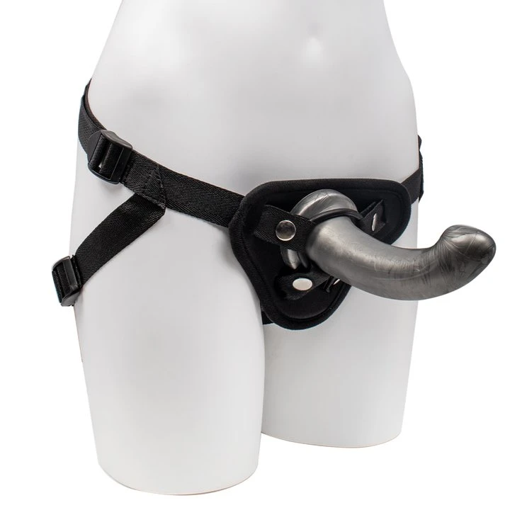 Hot Sale 👏 Bondara&Sex Marbled Silver Curved Strap-On ? 6 Inch ❤️ 3 Hot Sale 👏 Bondara&Sex Marbled Silver Curved Strap-On ? 6 Inch ❤️